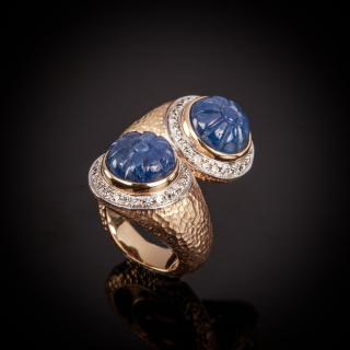 Matilde, Coloured gem and diamond ring