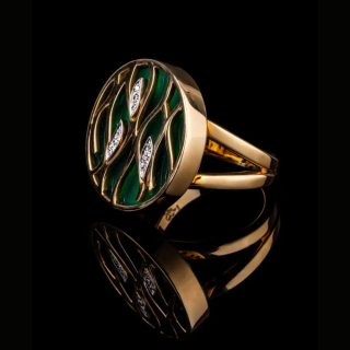 Fiammetta, Hard stone and diamond ring