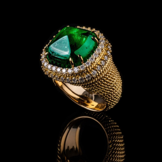 Firenze, Coloured gem and diamond ring