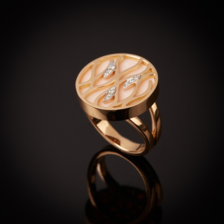 Fiammetta, Hard stone and diamond ring