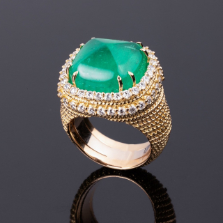 Firenze, Coloured gem and diamond ring