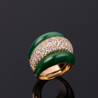 Sabina, Hard stone and diamond ring