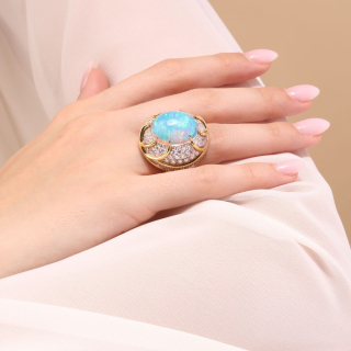 Turbante, Hard
stone and diamond ring