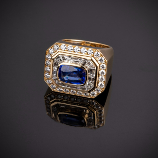 Primavera, Coloured gem and diamond ring