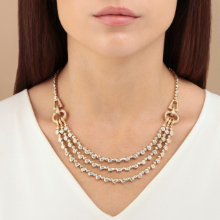 Venere, Gold and diamond necklace