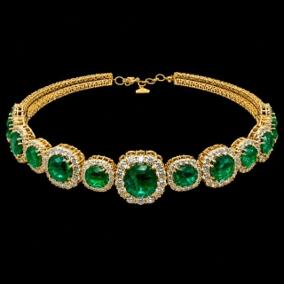 Romantica, Chocker with emeralds and diamods&nbsp;