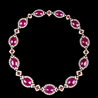 Rubinia, Choker with Burmese ruby and diamonds&nbsp;