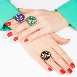 Fiamma, Hard stone and diamond ring