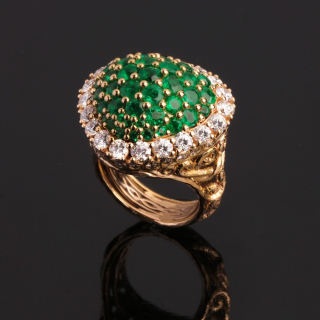 Grazia, Coloured gem and diamond ring