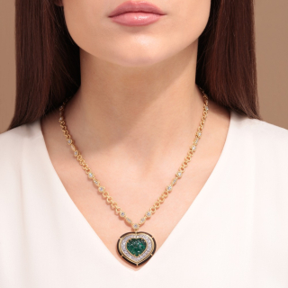Venezia, Coloured gem, diamond and enamel necklace