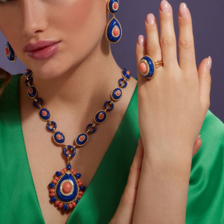 Goccia Di Mare, Hard
stone and diamond ring