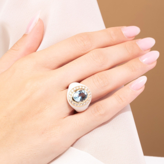 Allegria, Coloured gem and diamond ring