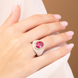 Allegria, Coloured gem and diamond ring