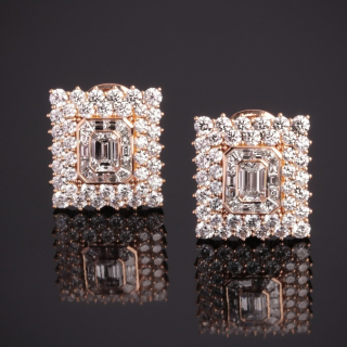 Amanda, Gold and diamond earrings