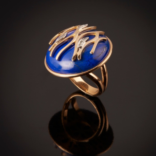 Fiamma, Hard stone and diamond ring