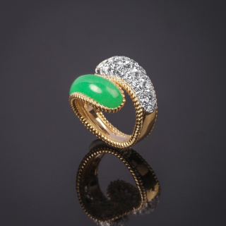 Anniversary, Hard stone and diamond ring