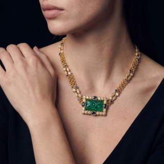 Marta, Coloured gem and diamond necklace