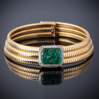 Debora, Coloured gem and diamond choker