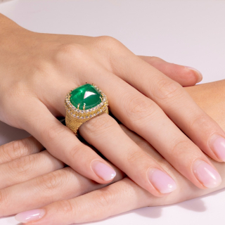 Firenze, Coloured gem and diamond ring