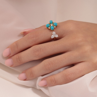 Fortuna, Hard stone and diamond ring