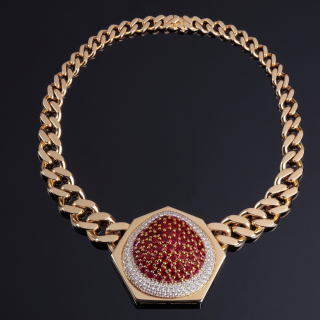 Fragola, Coloured gem and diamond necklace