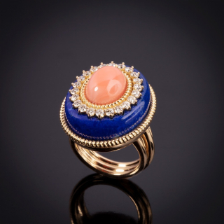 Goccia Di Mare, Hard
stone and diamond ring