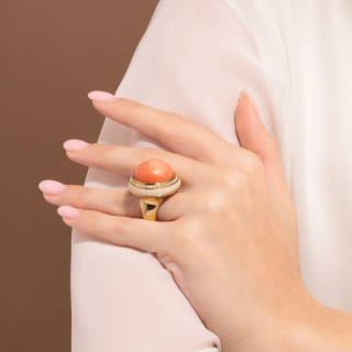 Dorian, Hard stone and diamond ring