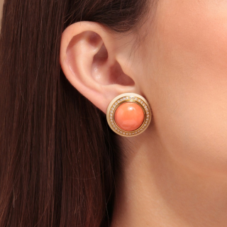 Dorian, Hard stone and diamond earrings