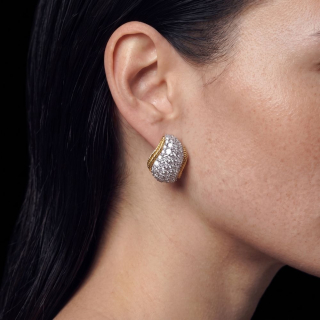 Ginevra, Gold and diamond earrings
