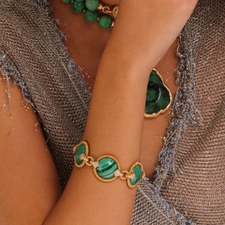 Giove, Hard stone and diamond bracelet