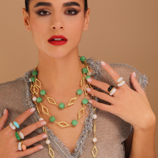 Fiamma, Hard stone necklace