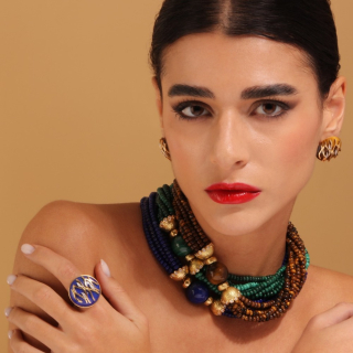 Fiamma, Hard stone and diamond ring