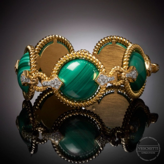 Giove, Hard stone and diamond bracelet