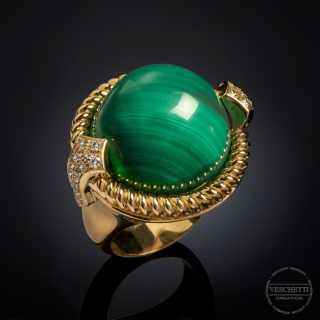 Giove, Hard stone and diamond ring