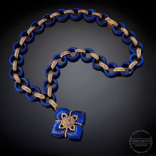 Vibrazioni, Hard stone and diamond necklace