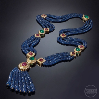Bohemia, Coloured gem and diamond necklace
