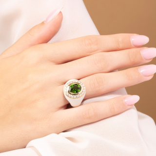 Allegria, Coloured gem and diamond ring