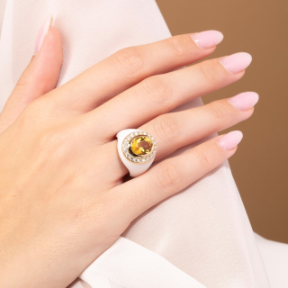 Allegria, Coloure gem and diamond ring