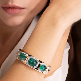 Atena, Coloured gem and diamond bracelet