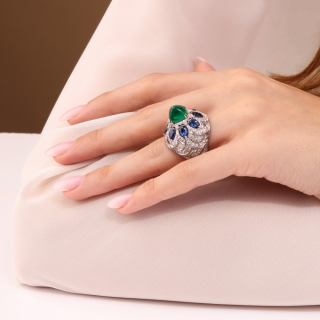 Dalida, Coloured
gem and diamond ring