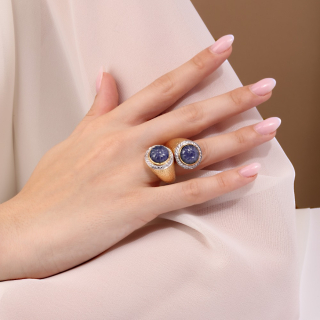 Matilde, Coloured gem and diamond ring