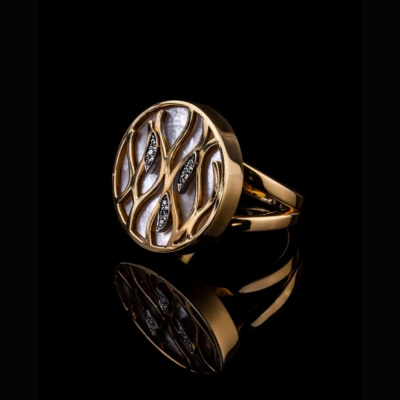 Fiammetta, Hard stone and diamond ring