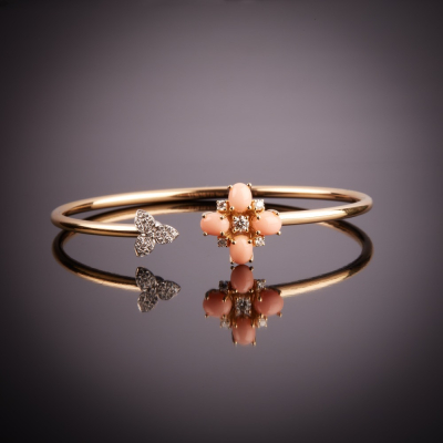 Fortuna, Hard stone and diamond bracelet