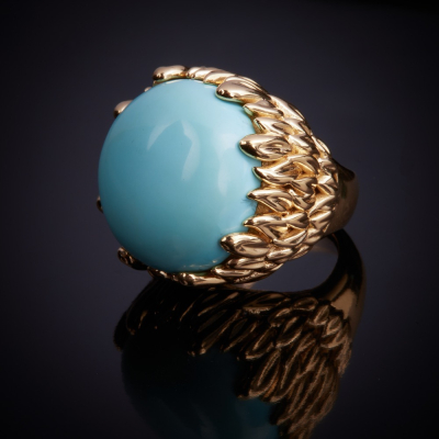 Intreccio , Hard stone and diamond ring