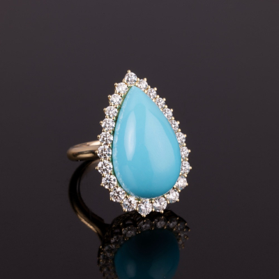 Frida, Hard stone and diamond ring