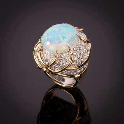 Turbante, Hard
stone and diamond ring