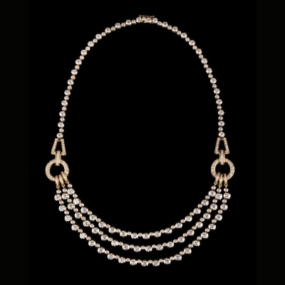 Venere, Gold and diamond necklace