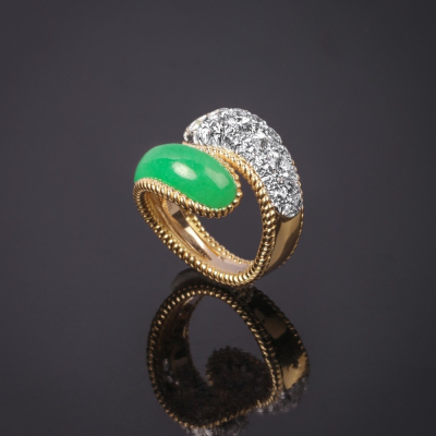 Anniversary, Hard stone and diamond ring