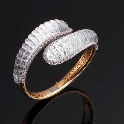 Anniversary, Hard stone and diamond bracelet