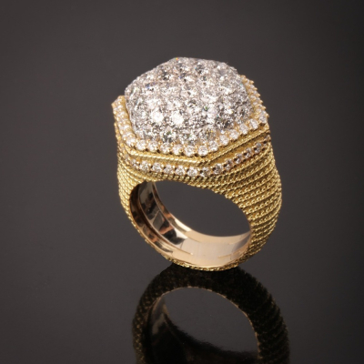 Firenze, Gold and diamond ring